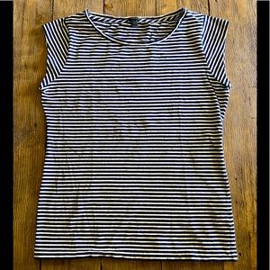 Cap sleeve stripe tee